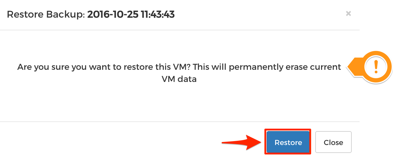 Step 3 - Restore Backups