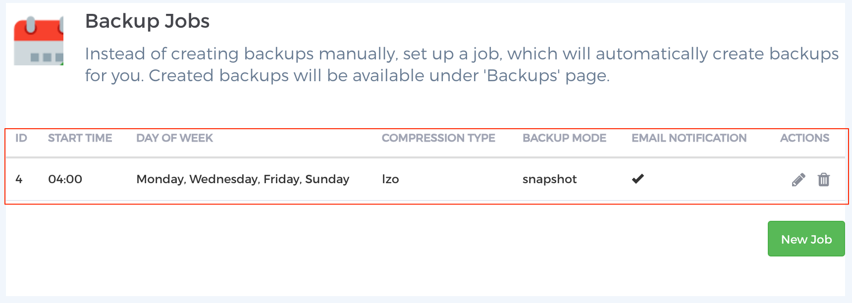 Step 6 - Scheduled Backups